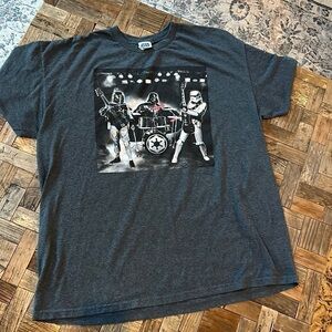 Star Wars Darth Vader Boba Fett Stormtrooper Band Tee Shirt